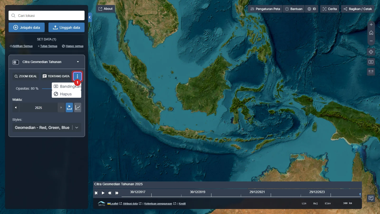 Pengaturan tambahan layer